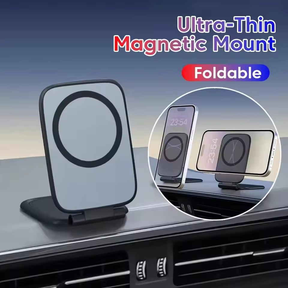 Phone Accessories Website - Ultra-thin Magnetic Phone Holder Foldable Portable