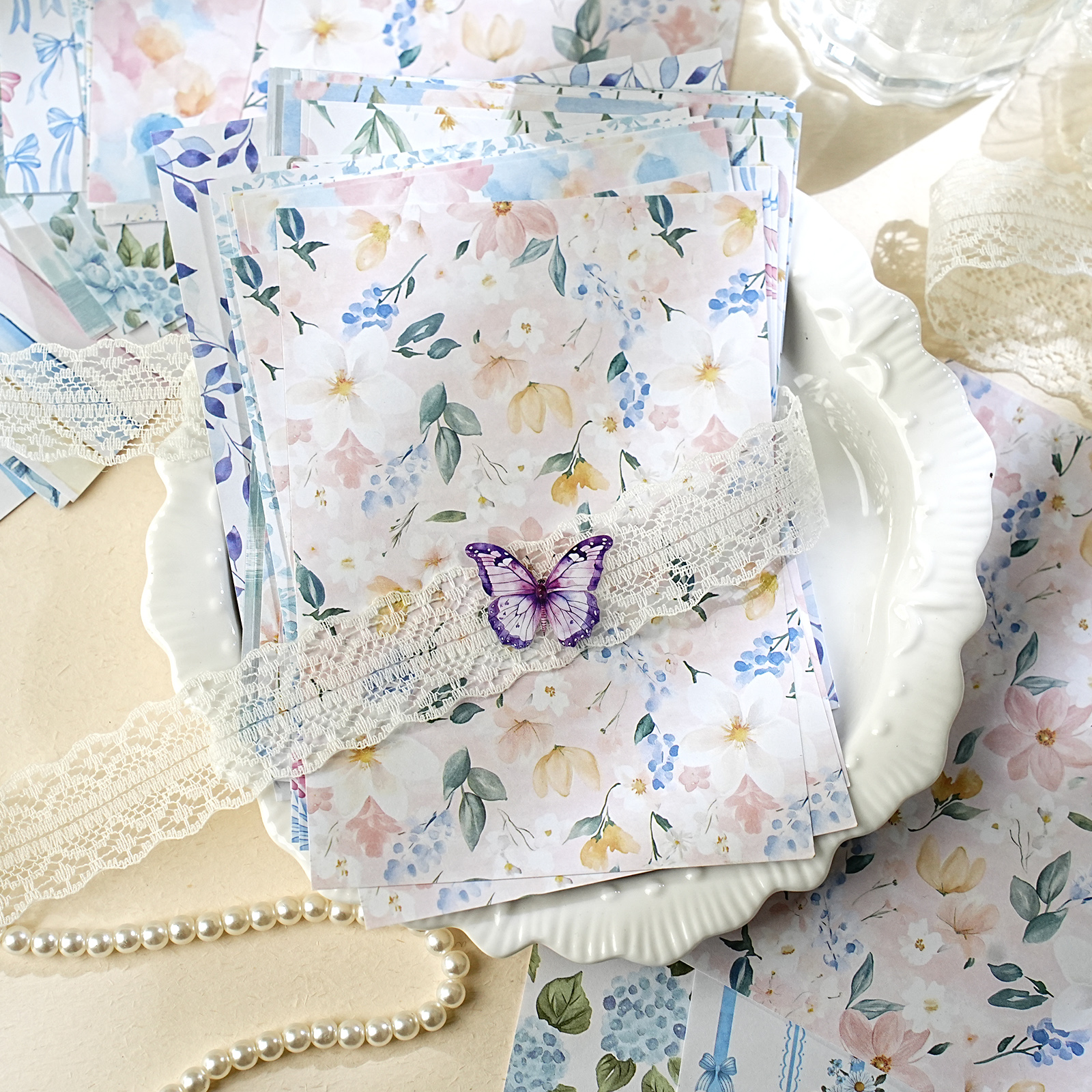 Etori Life Misty Blue Floral 3 – Phone Accessories Background recenzja i cena