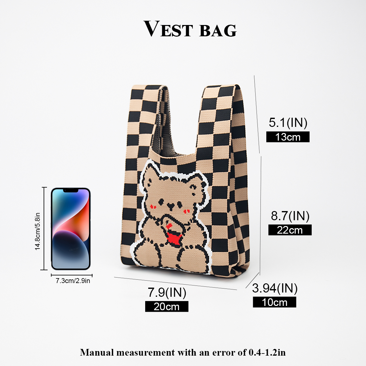 Cute Knitted Handbag for Girls – Phone Accessories Design recenzja i cena
