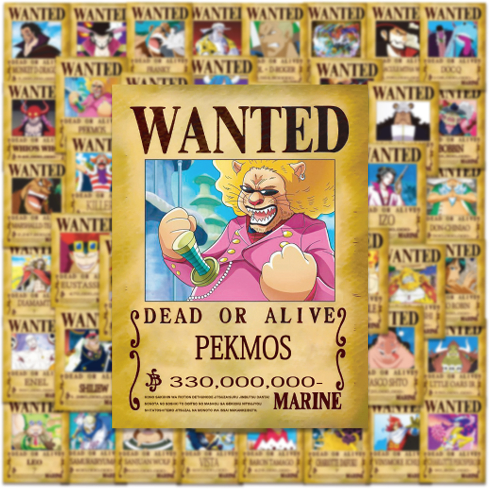 50pcs Anime ONE PIECE Wanted P – Phone Accessories Poster recenzja i cena