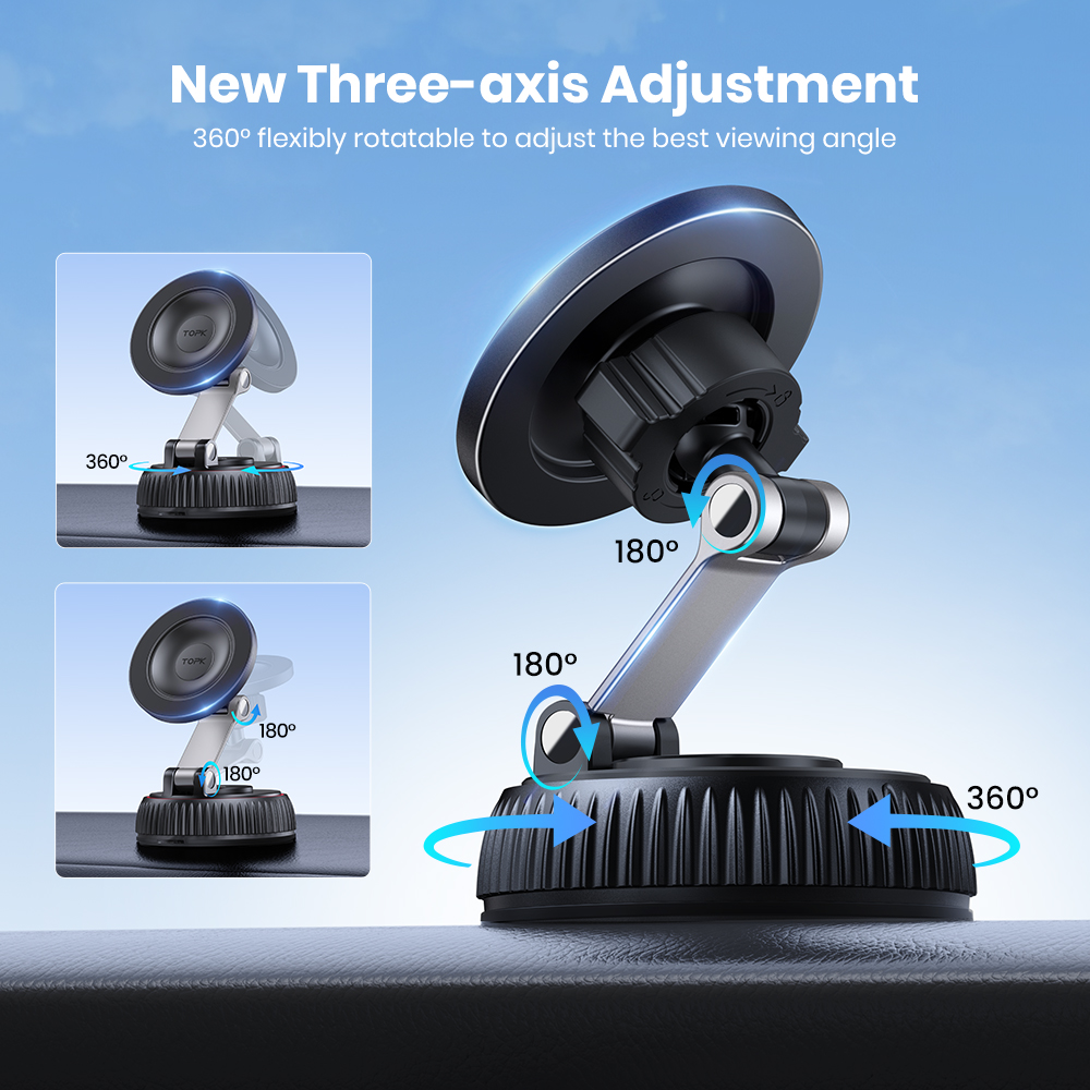 TOPK Magnetic Car Phone Mount  – Phone Accessories Website recenzja i cena