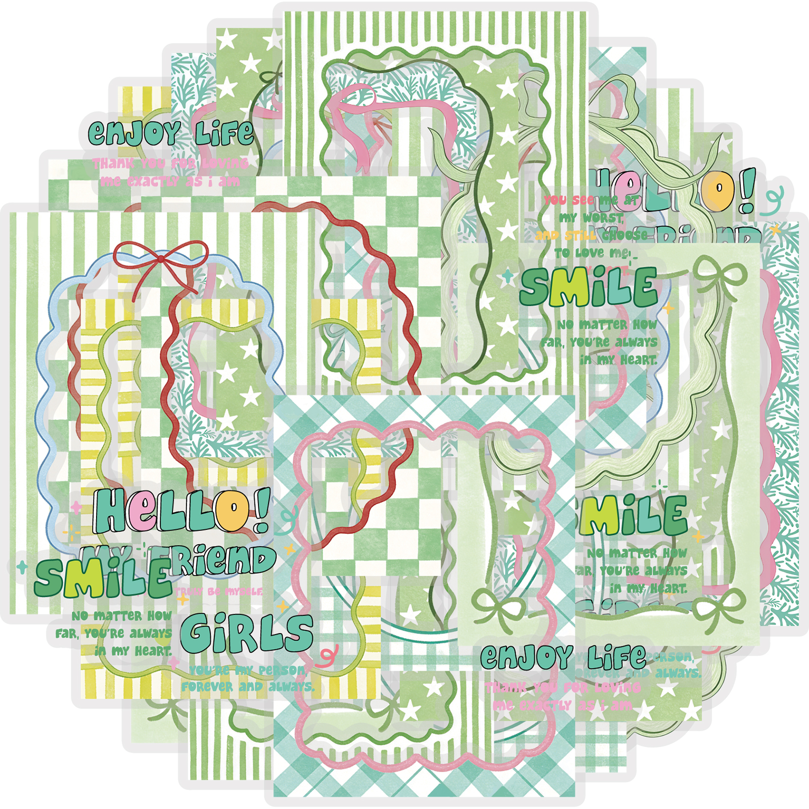 Etori Life Fresh Green Border  – Phone Accessories Poster recenzja i cena
