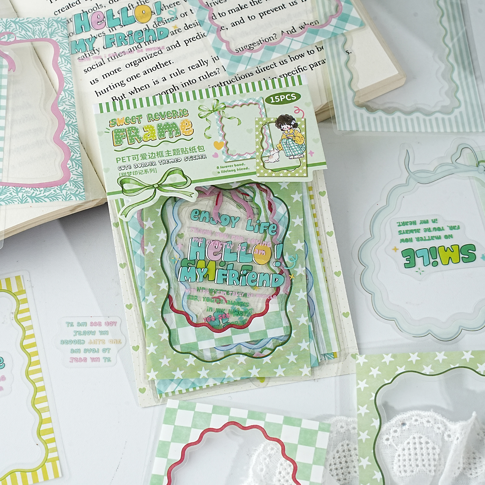 Etori Life Fresh Green Border  – Phone Accessories Poster recenzja i cena