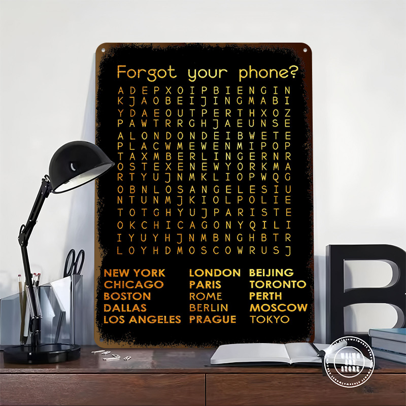 Forgot Your Phone Tinplate Pos – Phone Accessories Poster recenzja i cena