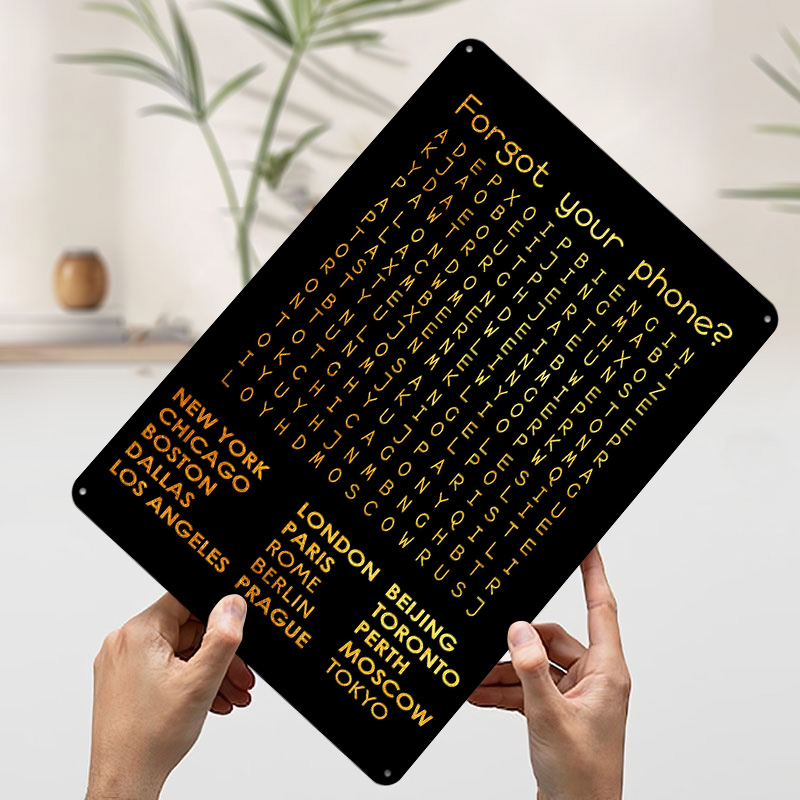 Forgot Your Phone Tinplate Pos – Phone Accessories Poster recenzja i cena