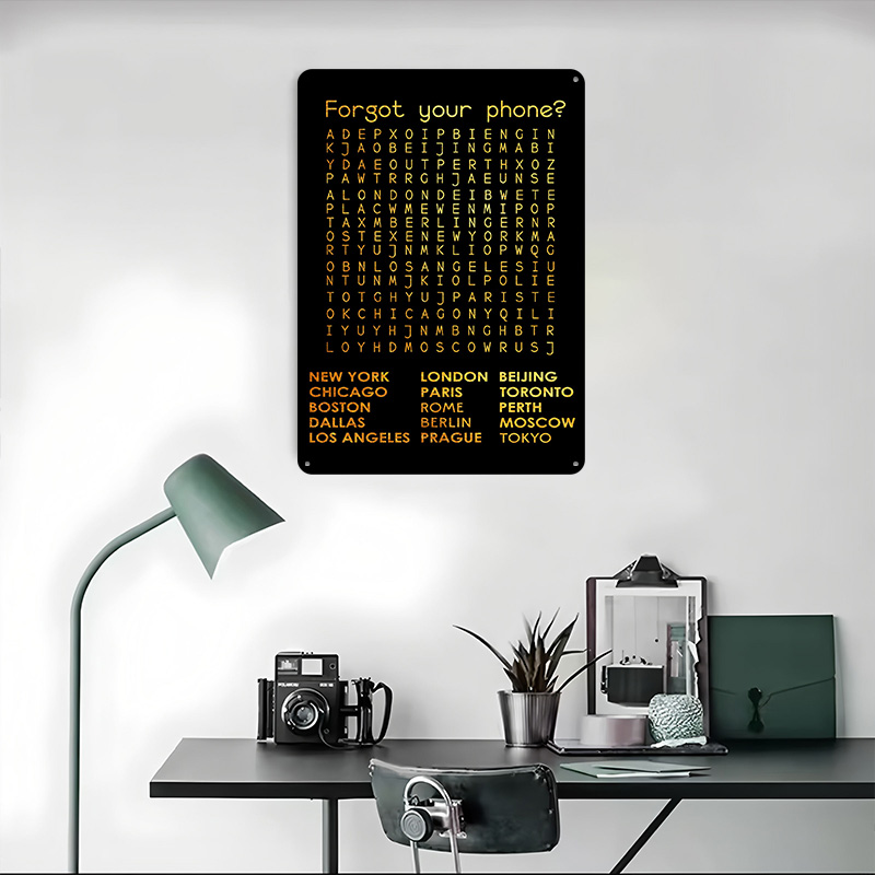 Forgot Your Phone Tinplate Pos – Phone Accessories Poster recenzja i cena